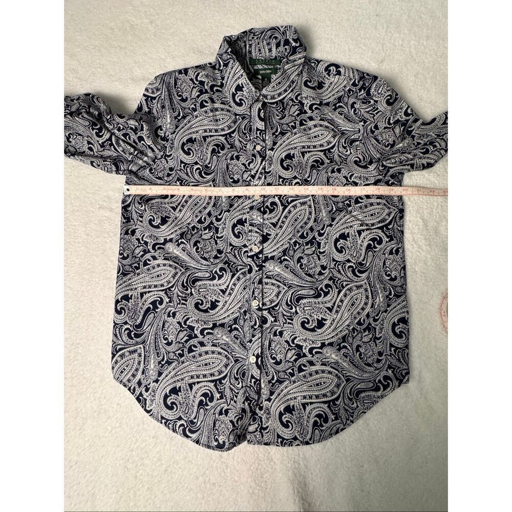 Lauren Ralph Lauren Womens Paisley Blouse, Size M - Picture 3 of 9